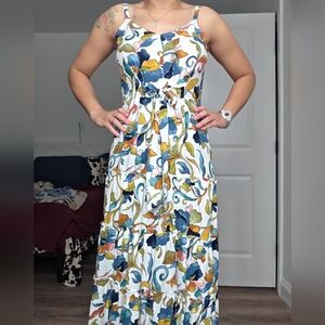 Floral Sleeveless Maxi Dress